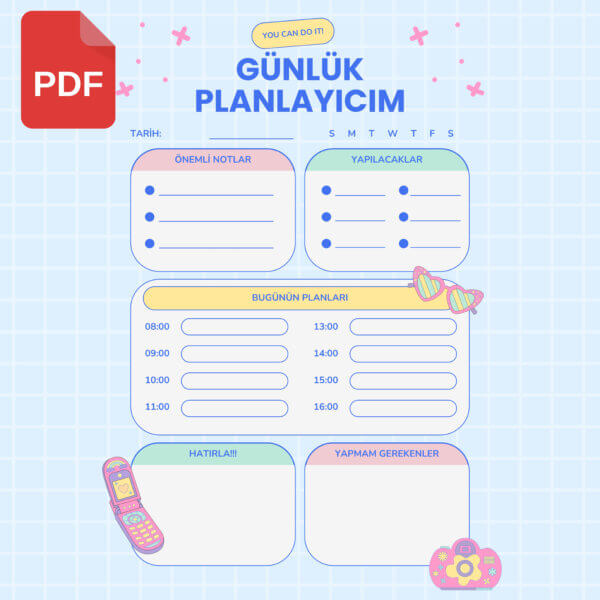 TOPLU Günlük çalışma planlayıcılari PDF - Image 4