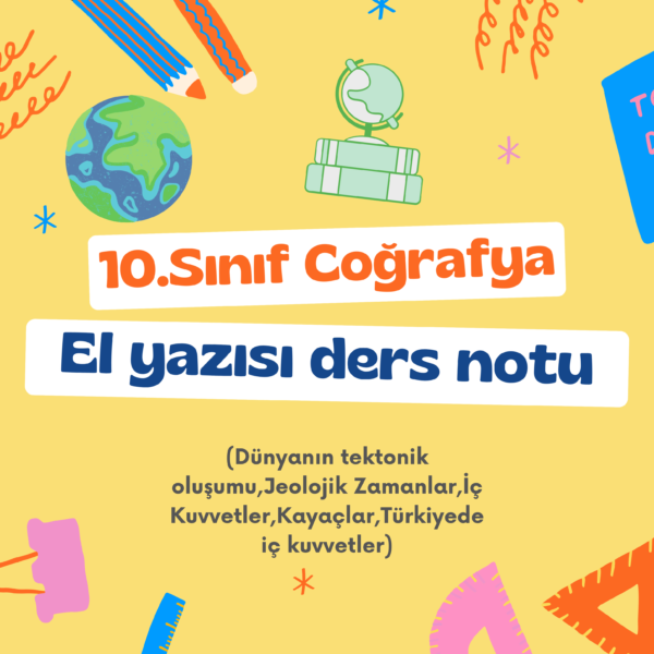 10.Sınıf Coğrafya ders notu